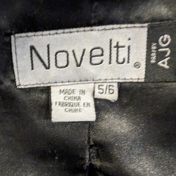 NOVELTI Black Modacrylic Luxury Cuddly Soft Faux Fur Coat. Size 5/6 - Picture 11 of 13